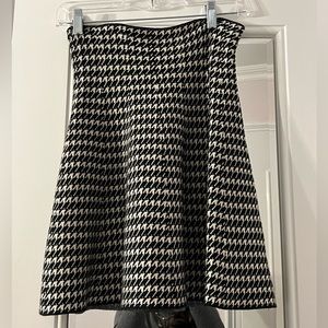 Houndstooth circle short skirt